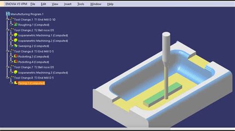 CATIA isoparametric machining